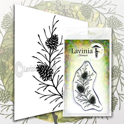 Fir Cone Branch - Lavinia Stamps - LAV580