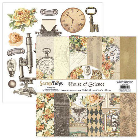 Scrapboys 6 x 6 inch Paper Pad - House of Science