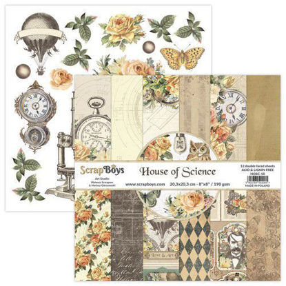 Scrapboys 8x8 inch Paper Pad - House of Science