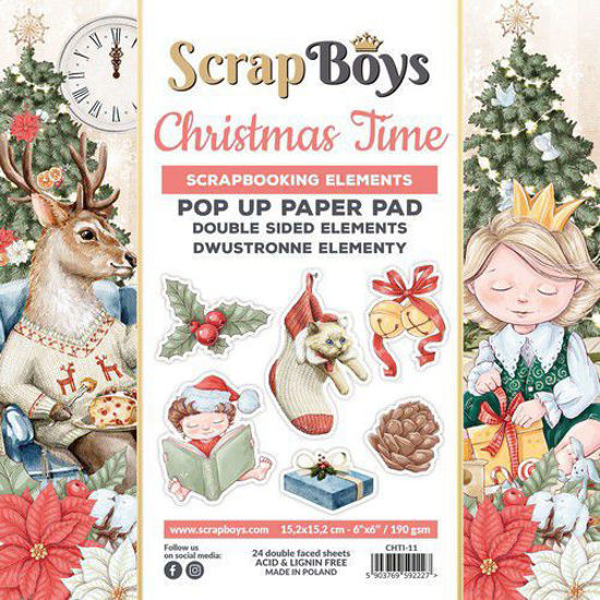 Scrapboys POP UP Paper Pad - Christmas Time
