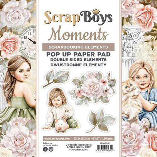 Scrapboys POP UP Paper Pad - Moments